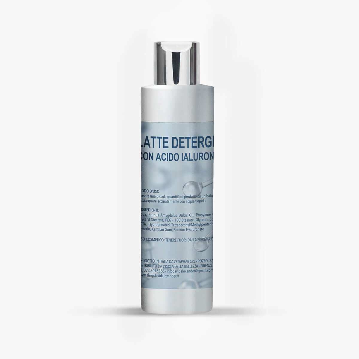 LATTE DETERGENTE AL ACIDO IALURONICO - david alexander professional cosmetics