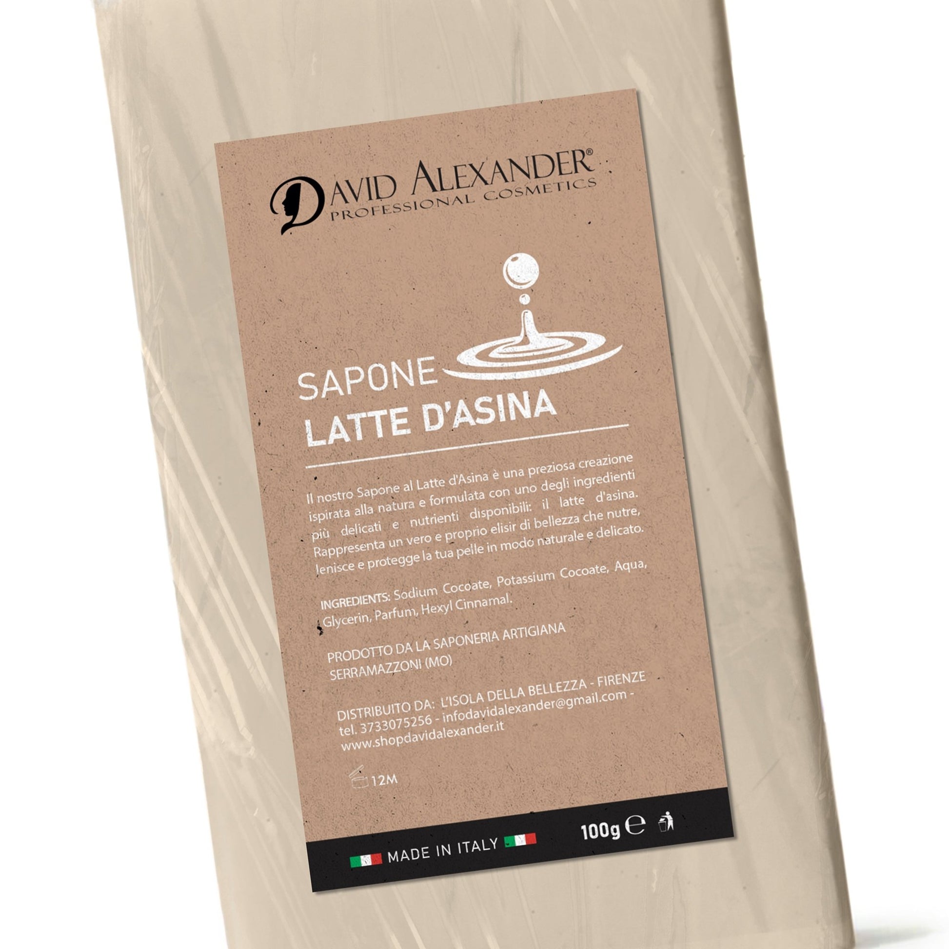 SAPONE VEGETALE AL LATTE D'ASINA - david alexander professional cosmetics